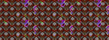 Eskiz klasiği. Raster Şirin kumaş deseni. Renkli Bahar Teması eskiz kalıbı. Düz Çiçek Elementleri Tasarımı.