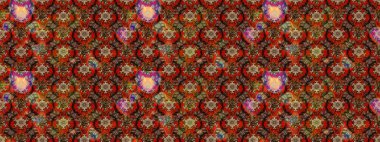 Çiçekli karalama şeklinde Raster çiçek deseni. Yumuşak, bahar çiçekli arka plan. Kahverengi renkte çiçekler.