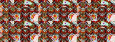 Raster illüstrasyonundaki çiçek desenli çizim. Gri renkli çiçekler. Renkli Bahar Teması eskiz kalıbı. Düz Çiçek Elementleri Tasarımı.