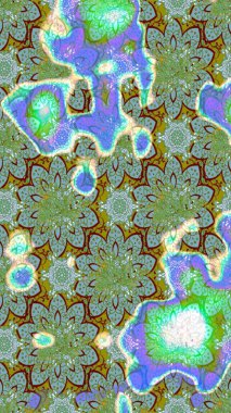 Raster illüstrasyonu. Güzel kumaş deseni. El çizimi. Çiçekler, dallar, otlar ve çiçekler.