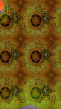 Modern çiçek arkaplanı. Halk tarzı. Parlak renkli çiçekleri ve kahverengi renkli yaprakları olan harika bir çiçek deseni. Moda baskıları için zarif bir şablon.