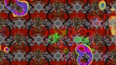 Çocuk stili. Çiçekli eskiz arkaplanı. Renkli Bahar Teması eskiz kalıbı. Düz Çiçek Elementleri Tasarımı.