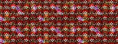 Raster illüstrasyonundaki çiçek desenli çizim. Kahverengi renkli çiçekler. Renkli Bahar Teması eskiz kalıbı. Düz Çiçek Elementleri Tasarımı.