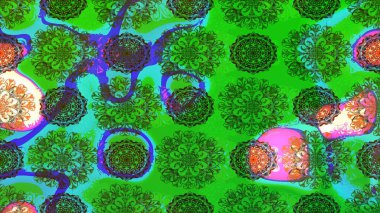 Şatafatlı bahar bahçesi dokusu. Flower eskiz arka planı. Çiçek deseni. Raster illüstrasyonu.