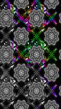 Raster illüstrasyonu. Modaya uygun kumaş deseni. Tony 'nin kumaş kalıbını çiz. Küçük çiçekte sevimli çiçek deseni var..