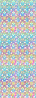 Şirin çiçekler. Raster Moda kumaş deseni. Çizgi çizimi deseni.