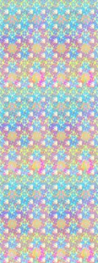 Şirin çiçekler. Raster Moda kumaş deseni. Çizgi çizimi deseni.