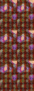 Yapraklı çiçekler ve kahverengi renkli papatya çiçekleri. Eskiz arkaplan modeli. Raster - stok.