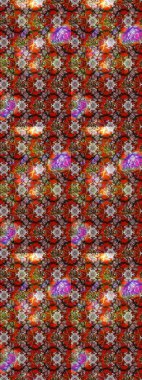 Çiçekli karalama şeklinde Raster çiçek deseni. Yumuşak, bahar çiçekli arka plan. Kahverengi renkte çiçekler.