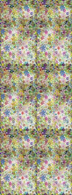 Tarafsız ve gri renklerde etnik çiçeklerle kusursuz bir desen. Raster Çiçek İllüstrasyonu güzel tekstil..