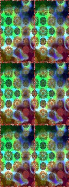 Organik elementler. Botanik kusursuz desen. Raster deseni. Suluboya etkisi.