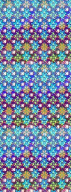 El çizimi. Suluboya çizimi. Çiçekli eskiz deseni. Mavi renkte çiçekler.