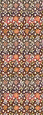 Robot resim. Motley illüstrasyonu. Küçük renkli çiçekler. Çiçekli yaz çiçekleri. Moda baskıları için zarif bir şablon. Küçük çiçekte şirin desenler.