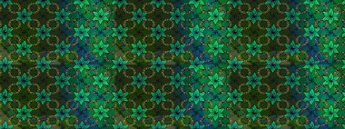 Güzel kumaş deseni. Raster suluboya deseni, narin çiçekler, yeşil çiçekler, tebrik kartı şablonu..