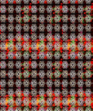 Raster illüstrasyonundaki çiçek desenli çizim. Düz Çiçek Elementleri Tasarımı. Renkli Bahar Teması eskiz kalıbı. Güzel kumaş deseni.