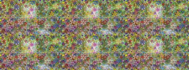 Raster stili kumaş deseni. Çiçekler suluboya desensiz.