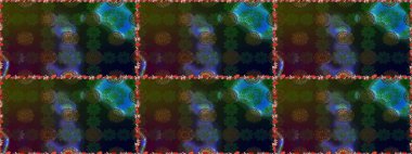 Kahverengi ve gri renkli çiçekler. Kusursuz. Raster illüstrasyonu. Şirin çiçek elementleri..