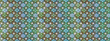 Çiçek tasarımı için inanılmaz bir kolaj cenneti tarzı. Çiçekli zambakların eskiz geçmişi. Parlak çiçekli kolaj çiçekleri yeşil.