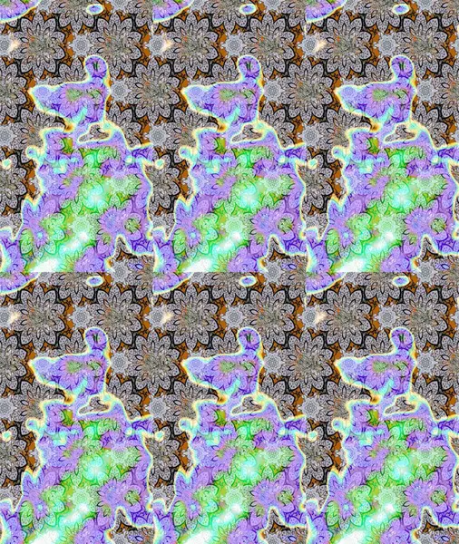 Güzel kumaş deseni. Raster suluboya deseni, narin çiçekler, tarafsız çiçekler, tebrik kartı şablonu..