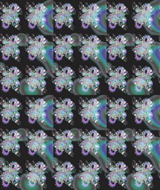 Raster şirin suluboya çiçek desenleri çiziyor. Büyük bir çiçek boyası seti. Kartlar, davetiyeler, tarih kartları ve daha fazlası için kullanılabilir.