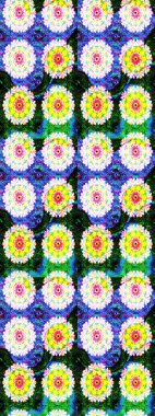 Düz Çiçek Elementleri Tasarımı. Güzel kumaş deseni. Renkli Yaz Temalı eskiz kalıbı. Güzel eskiz şekli. Yazdır. Raster çiçekli arka plan.