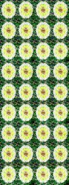 Tekstil, kumaş, kapaklar, duvar kağıtları, baskı, naylon, koleksiyon defteri, örgü, dekupaj için güzel bir eskiz. Millefleur 'lar. Küçük yeşil çiçekli oldukça eski bir besin torbası deseni..