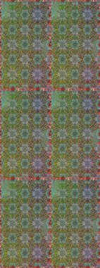 Çiçekli el, pürüzsüz desen çizmiş. Modern gelişim yeşil ve kahverengi raster arka plan duvar kağıdı resimleme klasik çizgili iz sürme desenli çiçekler, çiçekli süsler.