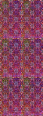 Raster illüstrasyonu. Egzotik çiçekler, mor ve kahverengi renkler üzerine botanik ve parlak klasik doğa. Klasik tropikal doğal elementlerin suluboya seti.