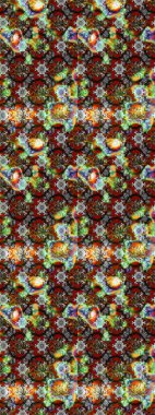 Üzerinde gelincikler ve vadi zambakları olan renkli çiçek desenli nakış deseni. Tekstil tasarımı için gri renkli geleneksel halk çiçekleri buketi.