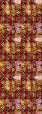 Kahverengi renkli çiçek desenli eskiz, el yapımı papatyalar, papatyalar. Tekrar eden çiçek arkaplanı, zarif kahverengi çiçek duvar kağıdı..