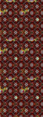 El çizimi çiçek çizimi deseni (fayans). Şirin çiçekli, desenli, kahverengi renkli bir eskiz deseni. Tekstil için suluboya çizim deseni.