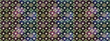 Çiçek tasarımı için inanılmaz bir kolaj cenneti tarzı. Parlak çiçekli kolaj çiçekleri gridir. Çiçekli zambaklar eskiz arka planı.