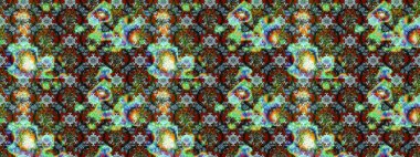 Tomurcukları papatya çiçekleri olan sevimli bir çiçek deseni. Eskiz geçmişi. Raster illüstrasyonu. Kumaş, tekstil, duvar kağıdı baskısı için. Eski usul. Miles Fleur, dandik süs.