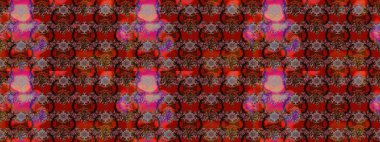 Raster düz çiçek çizim deseni. Hediye ambalaj kağıdı, tebrik kartları, posterler ve pankart tasarımı. Kahverengi renkte çiçekler.