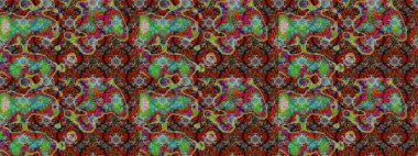 Çiçekli karalama şeklinde Raster çiçek deseni. Yumuşak, bahar çiçekli arka plan. Kahverengi renkte çiçekler.