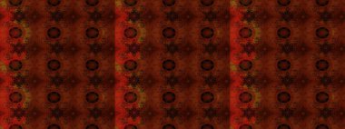 Kahverengi renkli çiçekler. Raster illüstrasyonu. Asya tekstil tarzında. Çiçek desenli çizim. Raster illüstrasyonu.