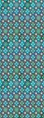 Suluboya tarzında mavi renkli çiçekler. Raster illüstrasyonunda çiçek deseni çizimi.