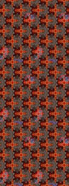 Kahverengi renkli çiçekler. Düz Çiçek Elementleri Tasarımı. Sevimli çiçek raster deseni. Renkli Bahar Teması çizim şablonu.