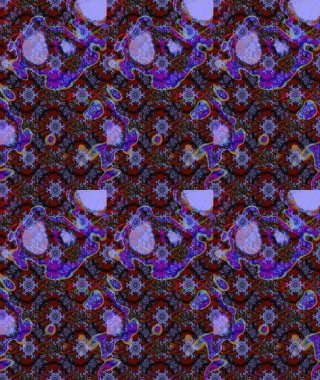 Raster illüstrasyonu. Mor renklerde. Anti-stres için Raster soyut şablon sayfası.