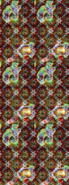 Çiçekli el çizimi çizimi deseni. Modern gelişim kahverengi raster arka plan duvar kâğıdı illüstrasyon klasik çizgili iz sürme desenli çiçekler, çiçekli süsler.