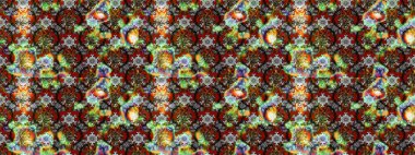 Üzerinde gelincikler ve vadi zambakları olan renkli çiçek desenli nakış deseni. Tekstil tasarımı için gri renkli geleneksel halk çiçekleri buketi.