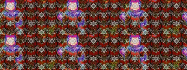 Çiçekli çiçek deseni, suluboya. Kahverengi renkli çiçekler. Renkli Bahar Teması eskiz kalıbı. Düz Çiçek Elementleri Tasarımı. Raster illüstrasyonu.