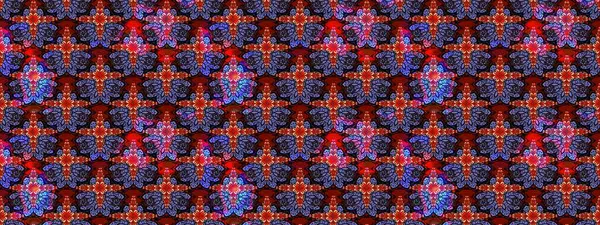 Kibarca, kırmızı renkte bahar çiçekleri. Çiçek ve yapraklı karalama şeklinde Raster çiçek deseni. Raster illüstrasyonu.