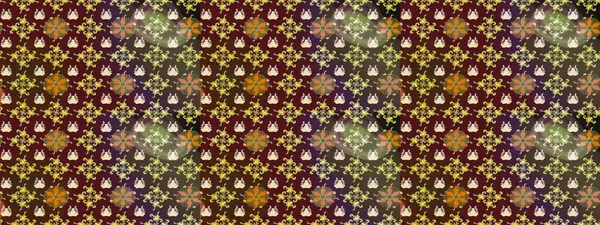 Kahverengi renkli çiçekler. Raster düz çiçek çizim deseni. Tasarım hediye paketi, tebrik kartları, posterler ve afiş tasarımı.