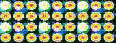 Beautiful watercolor Bouquet of summer flowers sketch pattern. Nice fabric pattern.