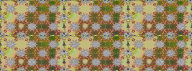 Bahar mevsimi. Kahverengi ve nötr renklerde çiçekler. Raster dikişsiz şirin çiçek deseni. Nazik romantik baskı. Tatil havası..