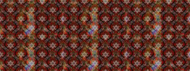 Motley illüstrasyonu. Küçük renkli çiçekler. Küçük çiçekte güzel bir desen. Moda baskıları için zarif bir şablon. Kahverengi çiçekli bahar çiçekleri.