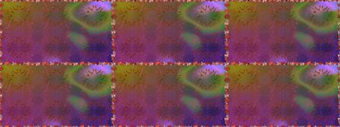 Hediye ambalaj kağıdı, tebrik kartları, posterler ve pankart tasarımı. Kahverengi ve mor renkli çiçekler. Raster düz çiçekleri pürüzsüz desen.