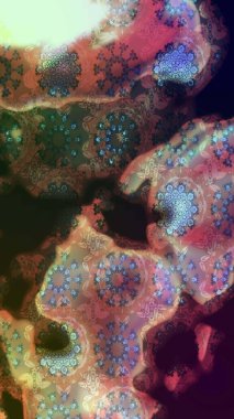 Raster illüstrasyonu. Desen, çizim, çiçek sınırı. Güzel, parlak, pürüzsüz kumaş, tuval. Kıvırcık, parlak örgü. Çiçek çelengi. Klasik eski arkaplan.