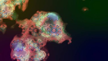 Raster. Gri renkli güzel çiçekli çizim deseni, suluboya çiçek deseni, duvar kağıdı, kart veya kumaş için fayanslı..